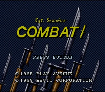 Sgt. Saunders' Combat! (Japan) screen shot title